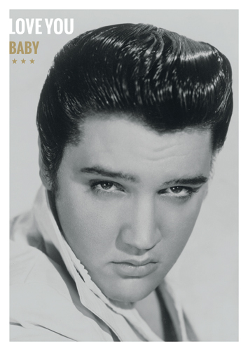 Elvis Presley Love You Baby- Postkarte