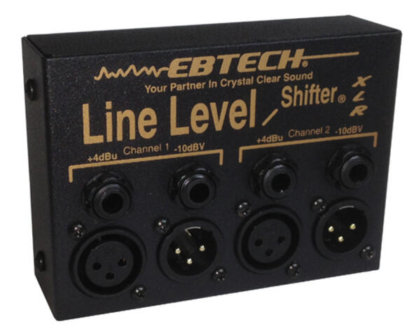 Hum Line Level Shifter XLR 2 channel Box