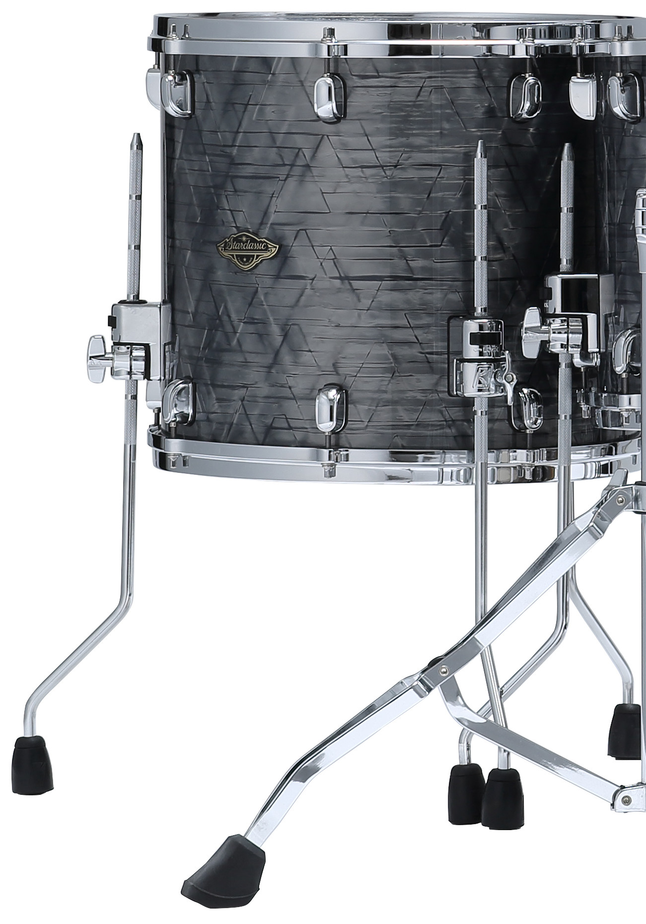 Starclassic Walnut Birch Floor Tom - 18" x 16" Charcoal Onyx / Chrom HW