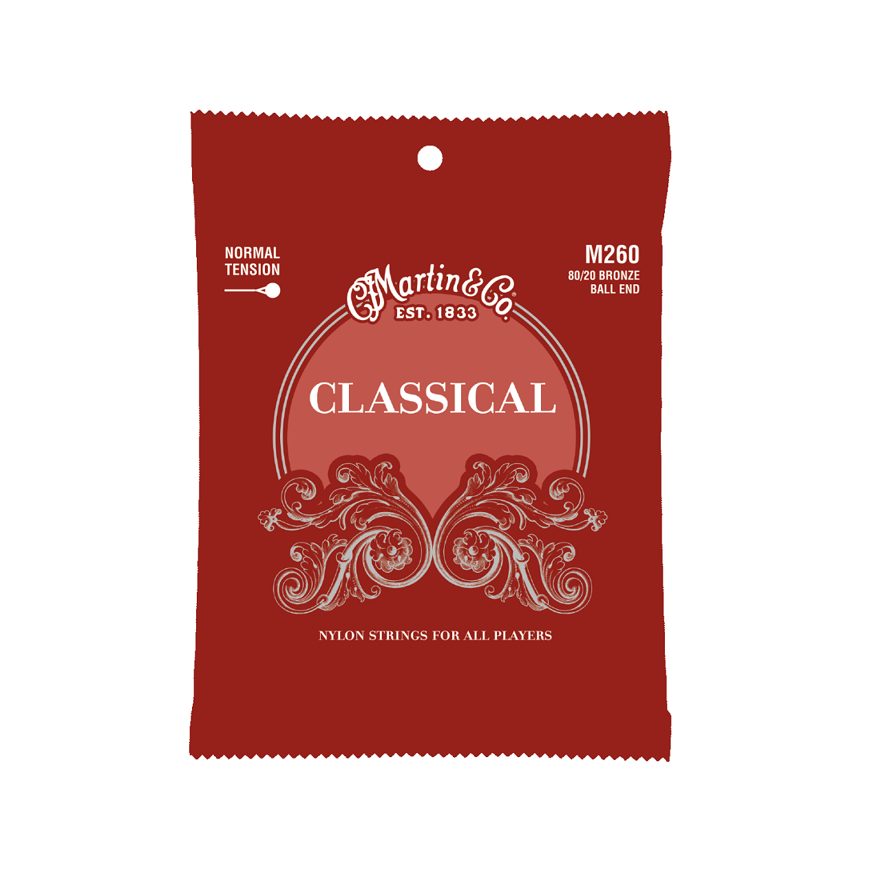 M260, Classical Nylon Guitar Strings ,Normal Tension, 80/20, Ball End