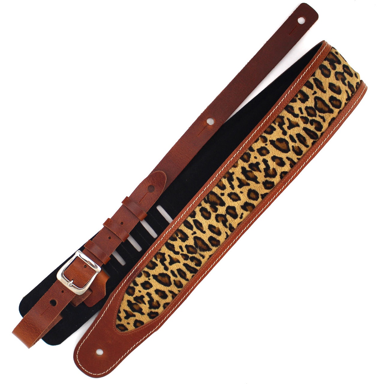 Luxury Special Leopard Tan Gitarrengurt