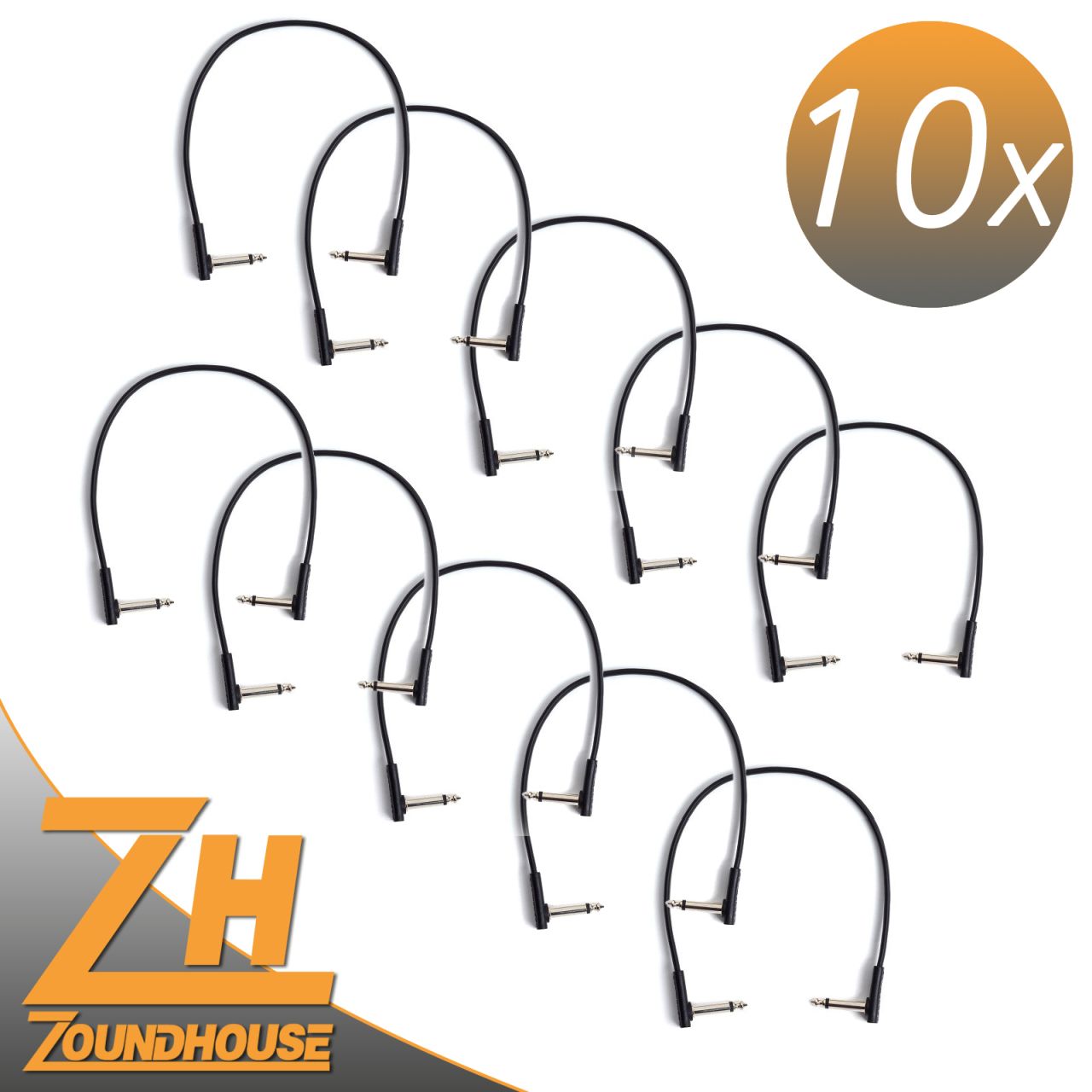 10 x Flat Patch Cable 30 cm - Patchkabel