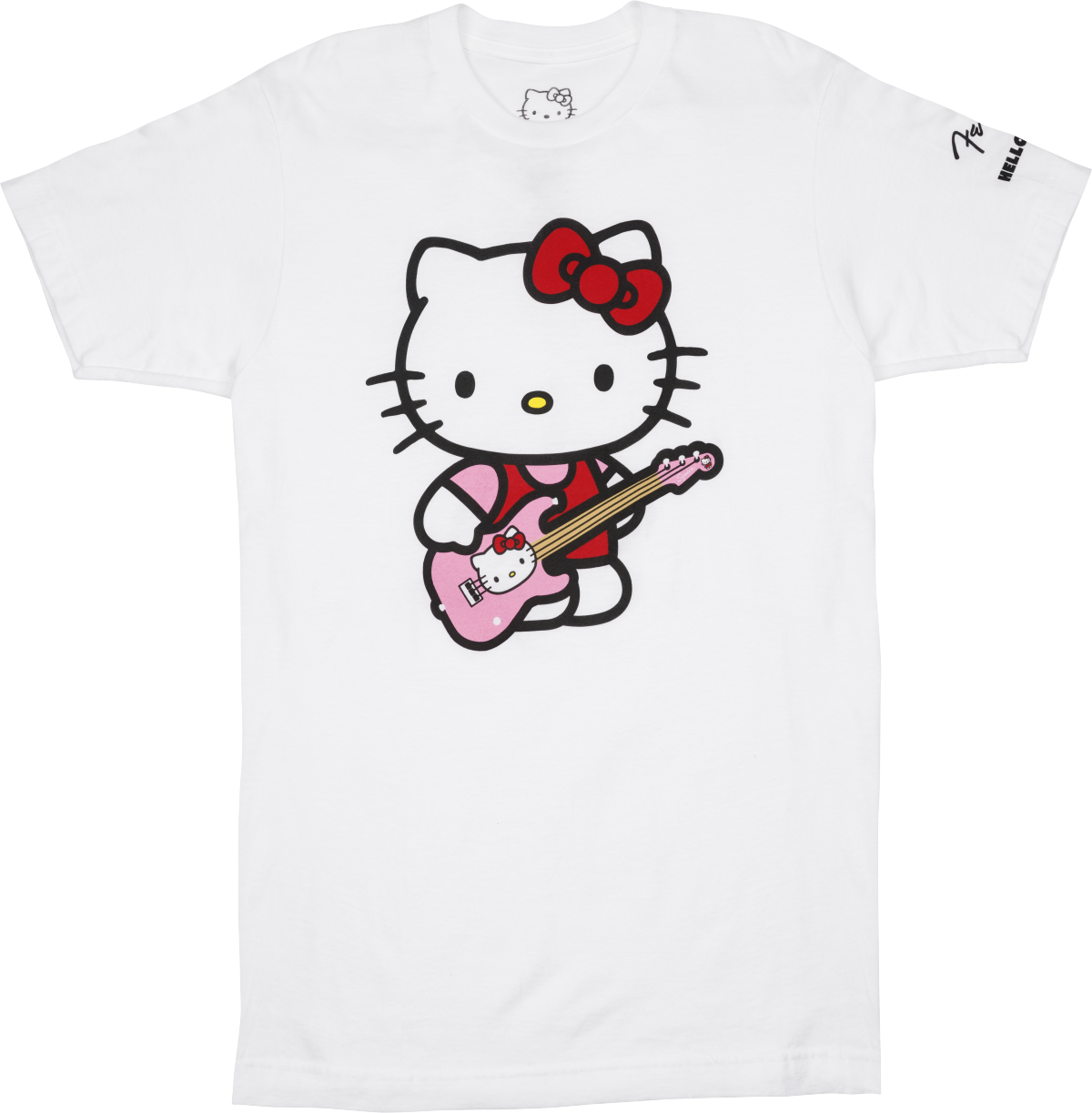 Hello Kitty® White Sleeve Hit Logo Tee, S