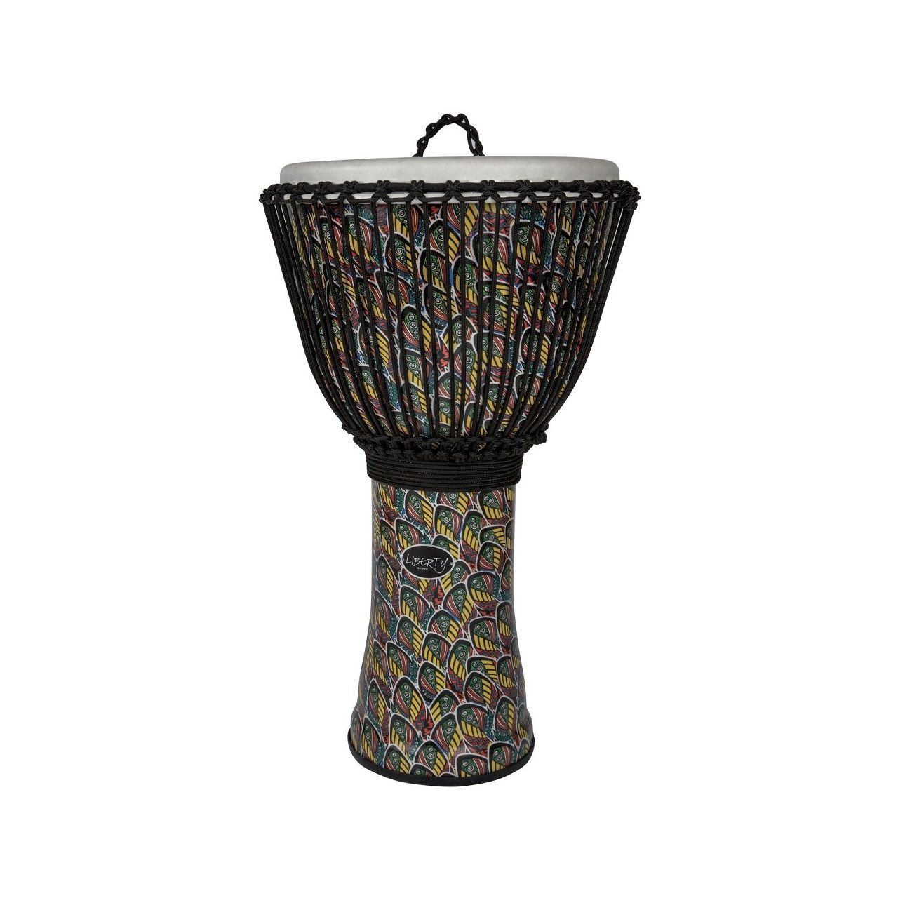 12" Djembe Liberty Serie, Seilstimmung, Peacock  