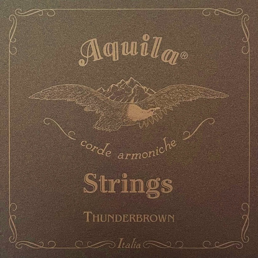 Aquila 167U - Thunderbrown Series, Bass Ukulele / U-Bass String Set - 4-String, 23" - 26" Scale