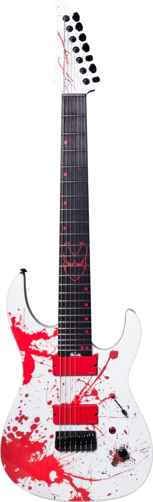 Ninja Custom Slaughter 7-String, Blood/White