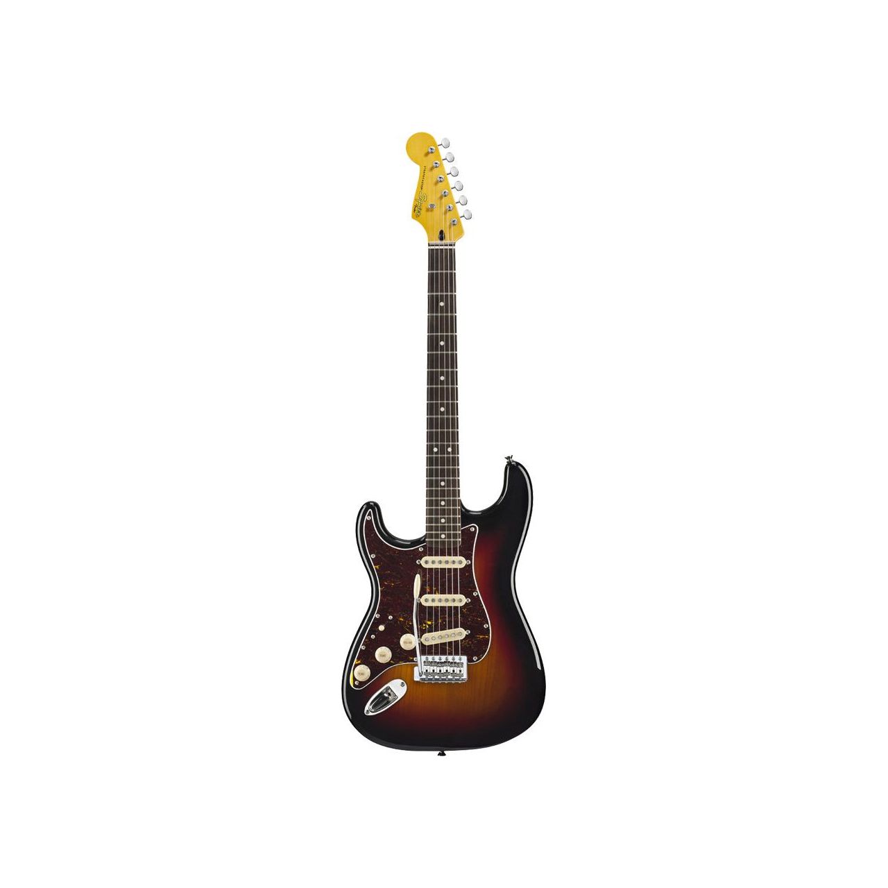 60s Classic Vibe Strat Lefthand in 3 Tone Sunburst