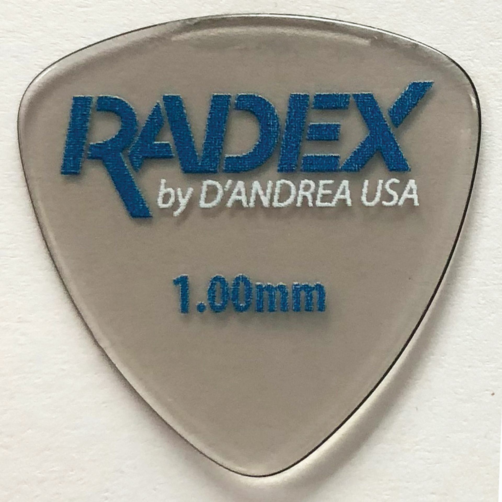 Radex Picks - 346 Shape (RDX346 1.00), 6 pcs Pick Pack, 1.00 mm, Smoke