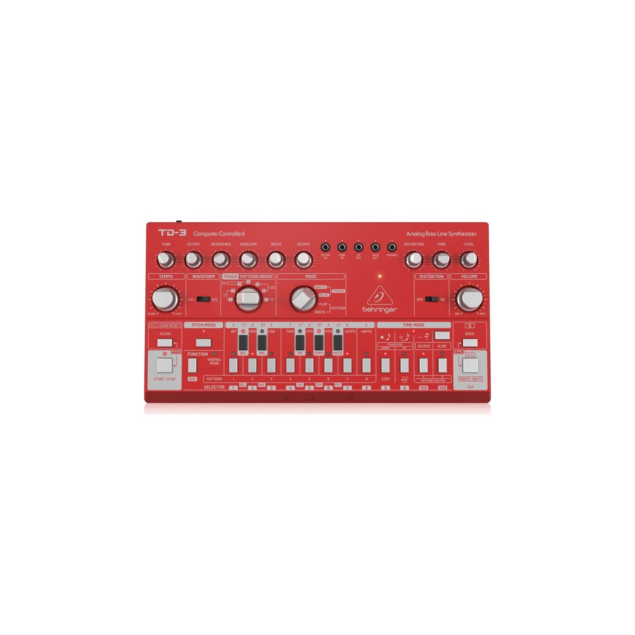 TD-3-RD Synthesizer in Rot