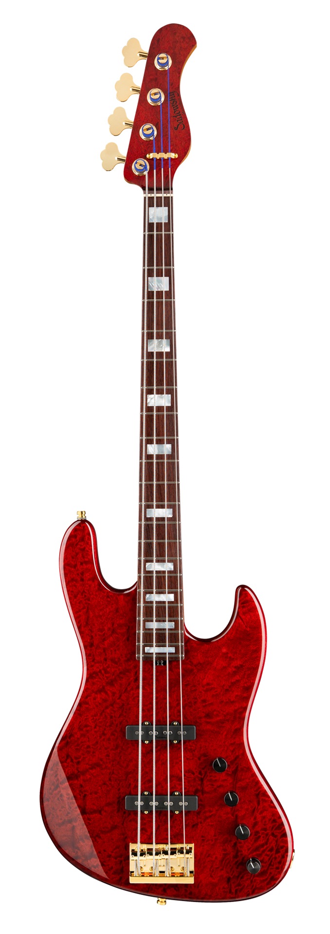 MasterBuilt 21-Fret Standard J/J Bass, Limited Edition 2023, 4-String - Majestic Red