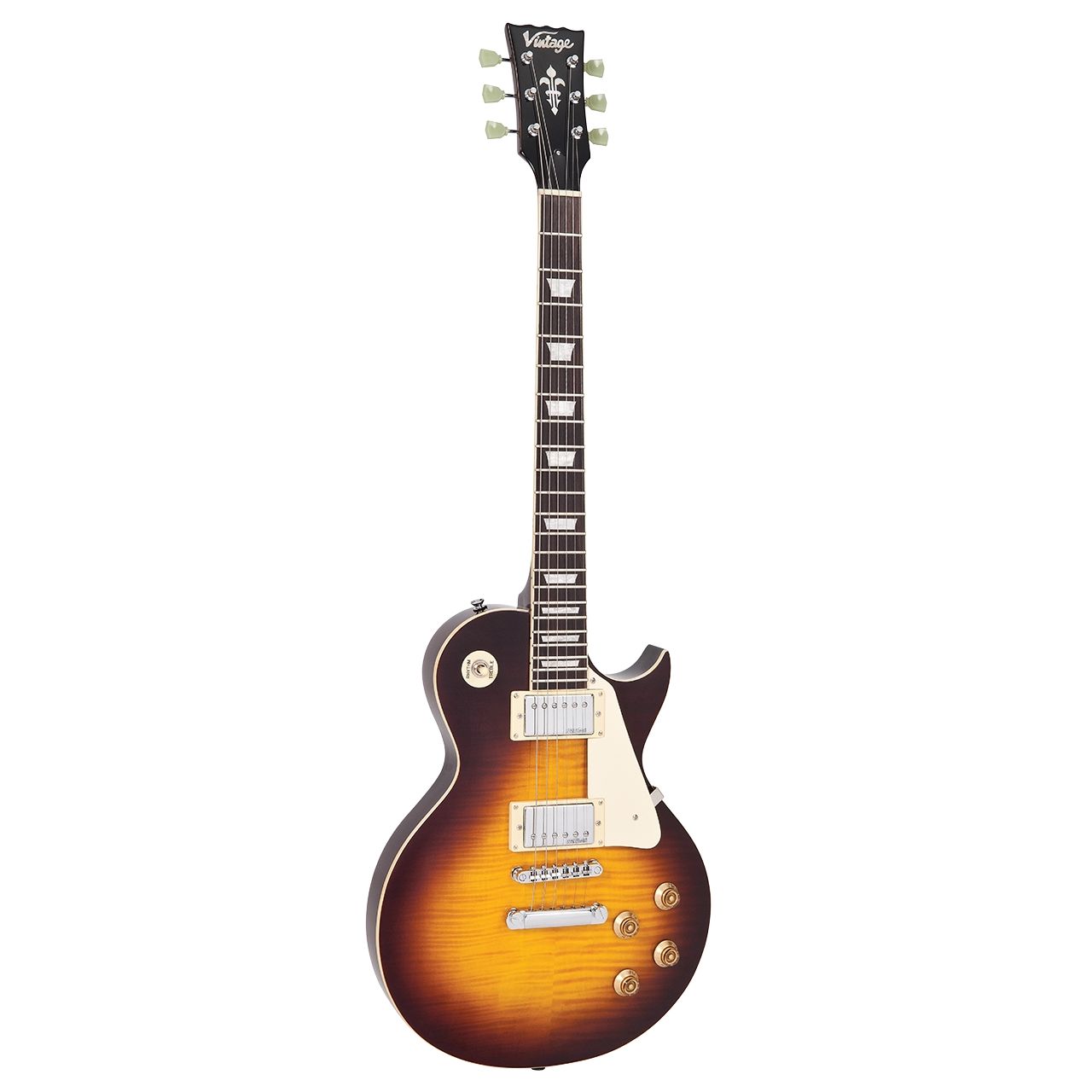 V100 IT E-Gitarre in Flamed Ice Tea