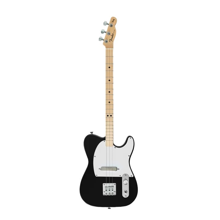 Loog Pro Electric Fender Telecaster, Black 3-String E-Gitarre