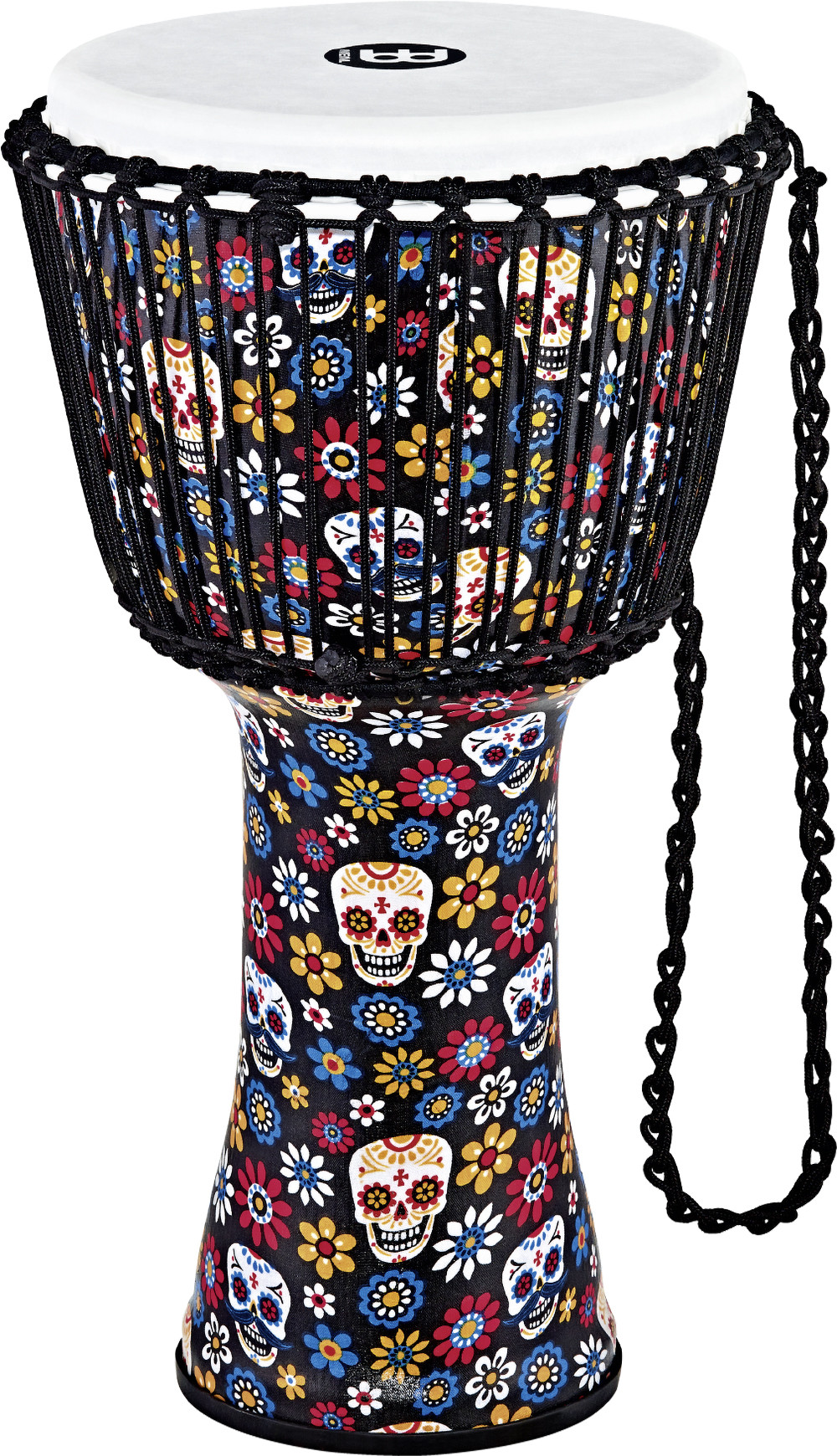 Percussion Travel Series Djembe - 12" Day of the Dead Finish Synthetikfell