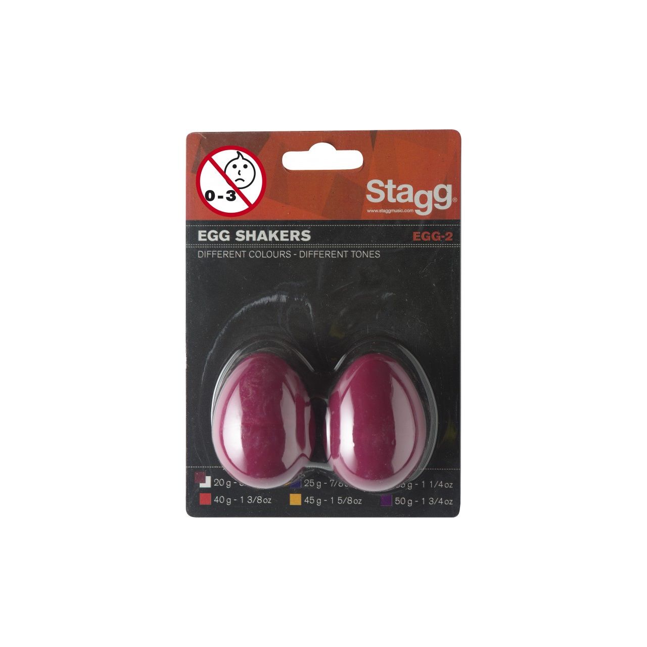 Egg Shaker 2er Pack rot