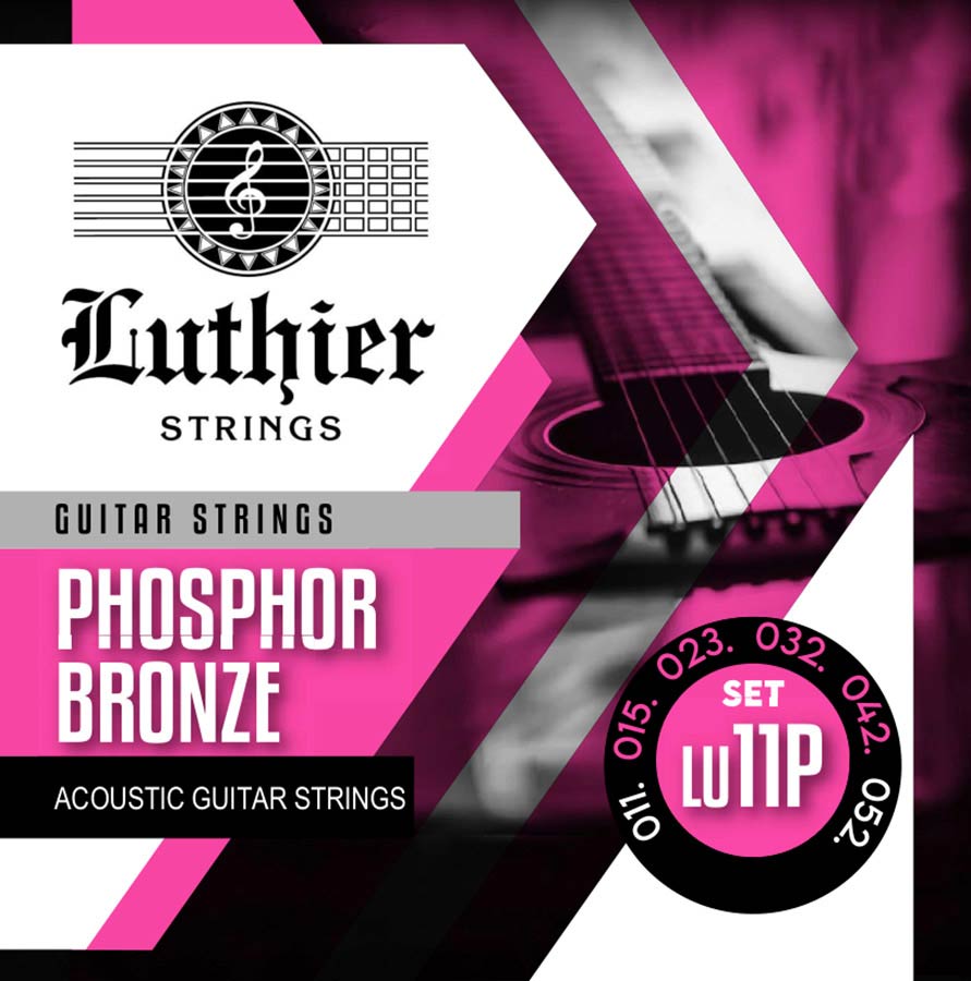 LU-11P Phosphor Bronze Wound Strings, .011 - .052