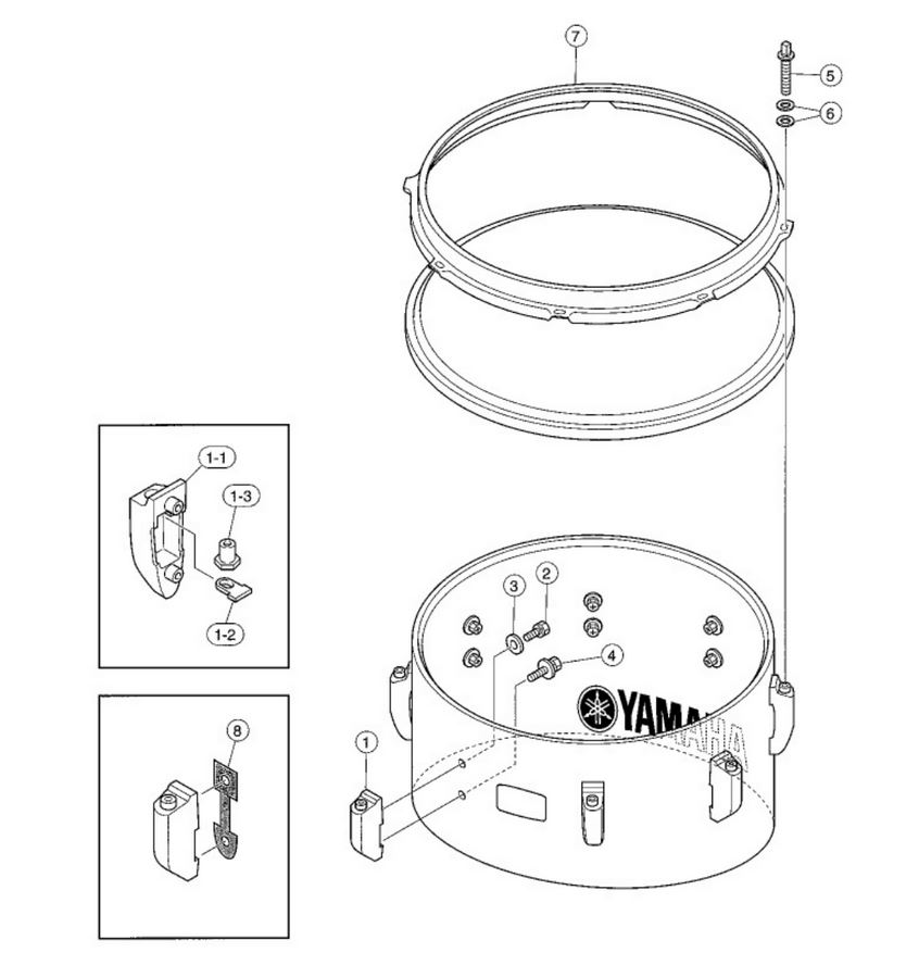 U0123300 METAL WASHER für Floor Tom Bracket