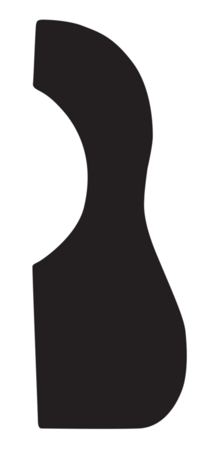 Large Acoustic Guitar Pickguard (376A LG BLK), Black