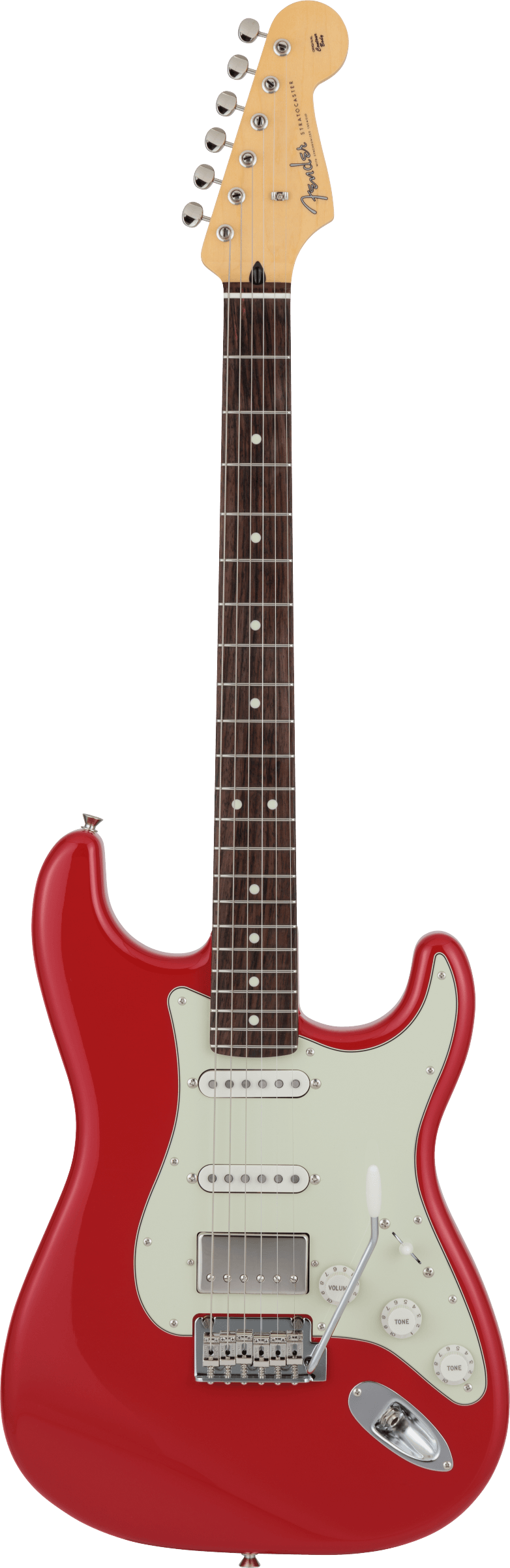 2024 Collection Made in Japan Hybrid II Stratocaster® HSS, Rosewood Fingerboard, Modena Red