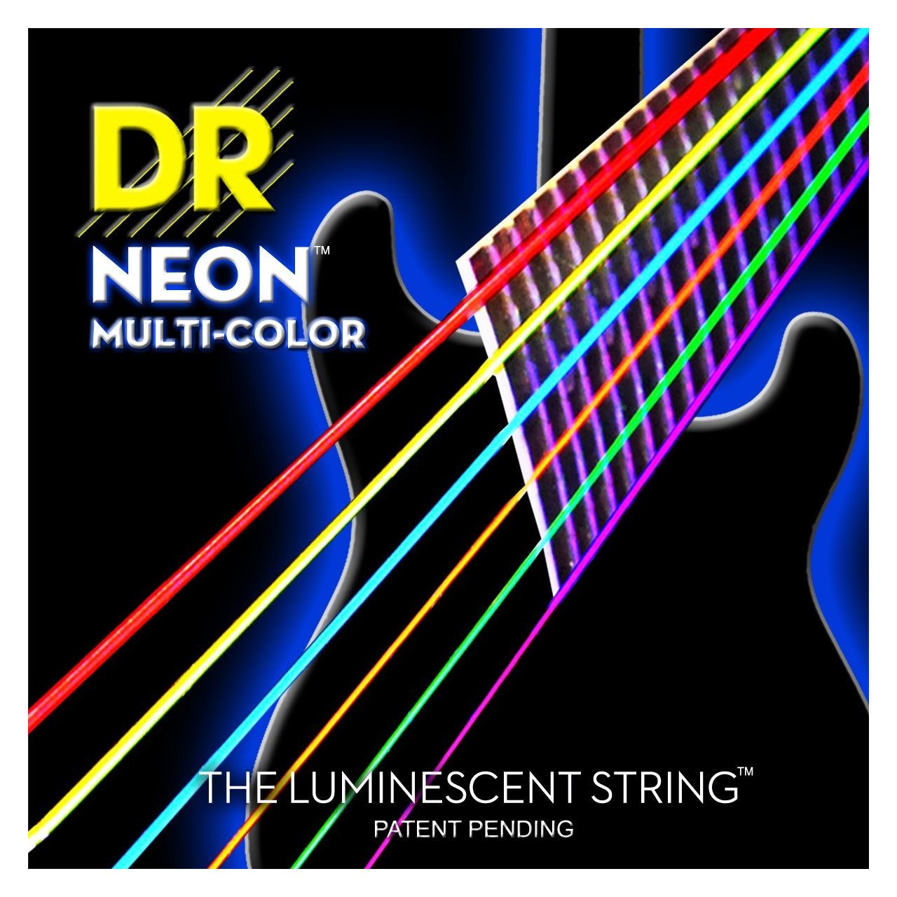 Hi-Def Neon Saitensatz für E-Gitarre Multi-Color 009-042