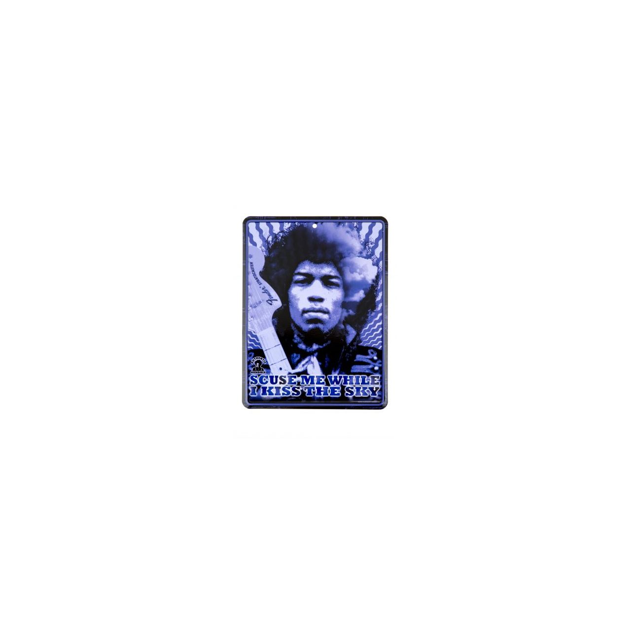 Jimi Hendrix "Kiss the Sky" Tin Sign