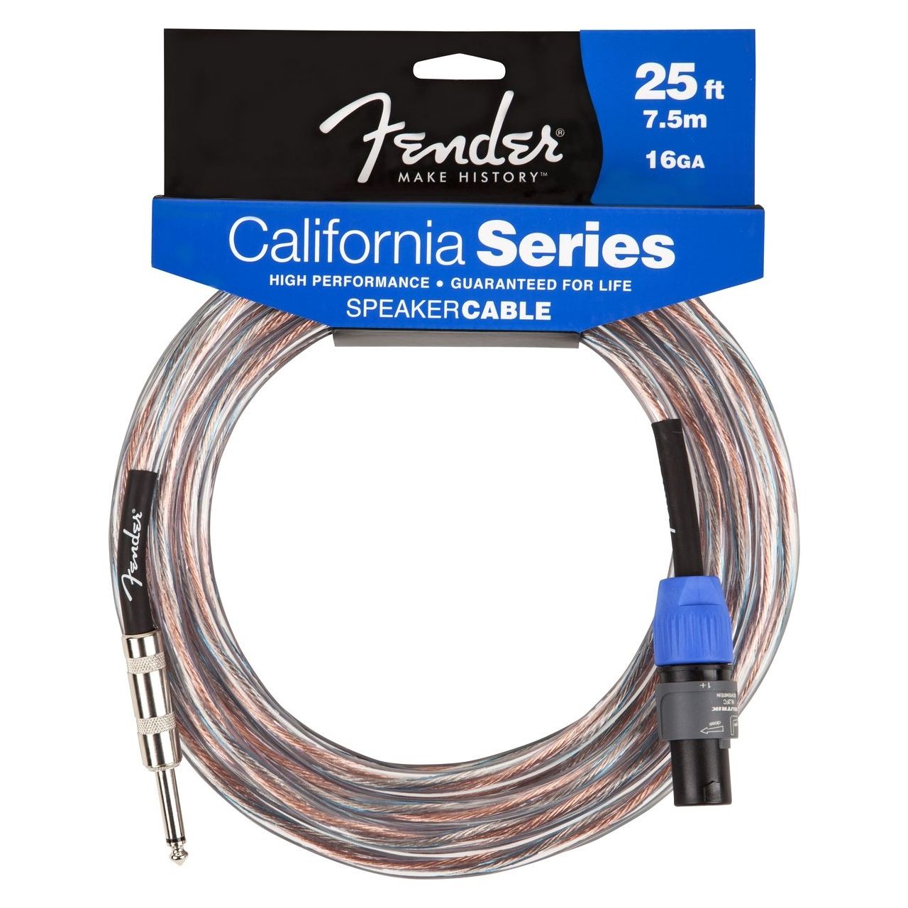 7,5m California Speaker Kabel 16GA, Klinke/Speakon