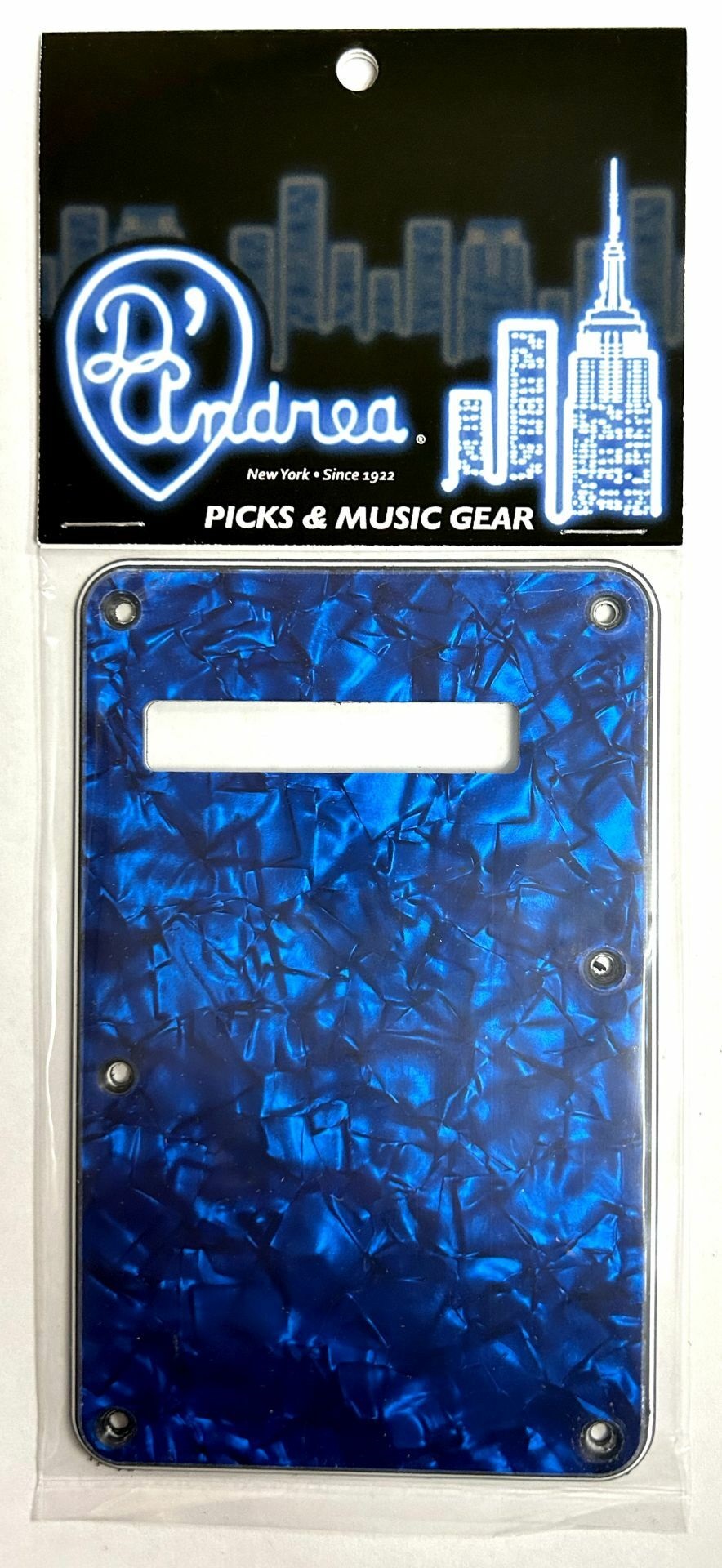 ST-Style Tremolo Back Plate (DPP ST BLP BP), Blue Pearl