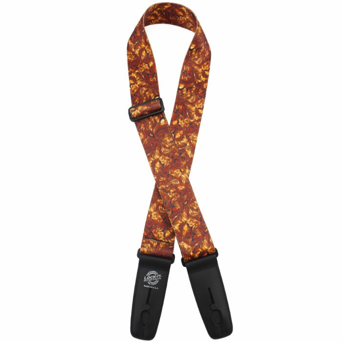 Strap 2" Poly Plush (LIS 107-S52), Gold Swirl