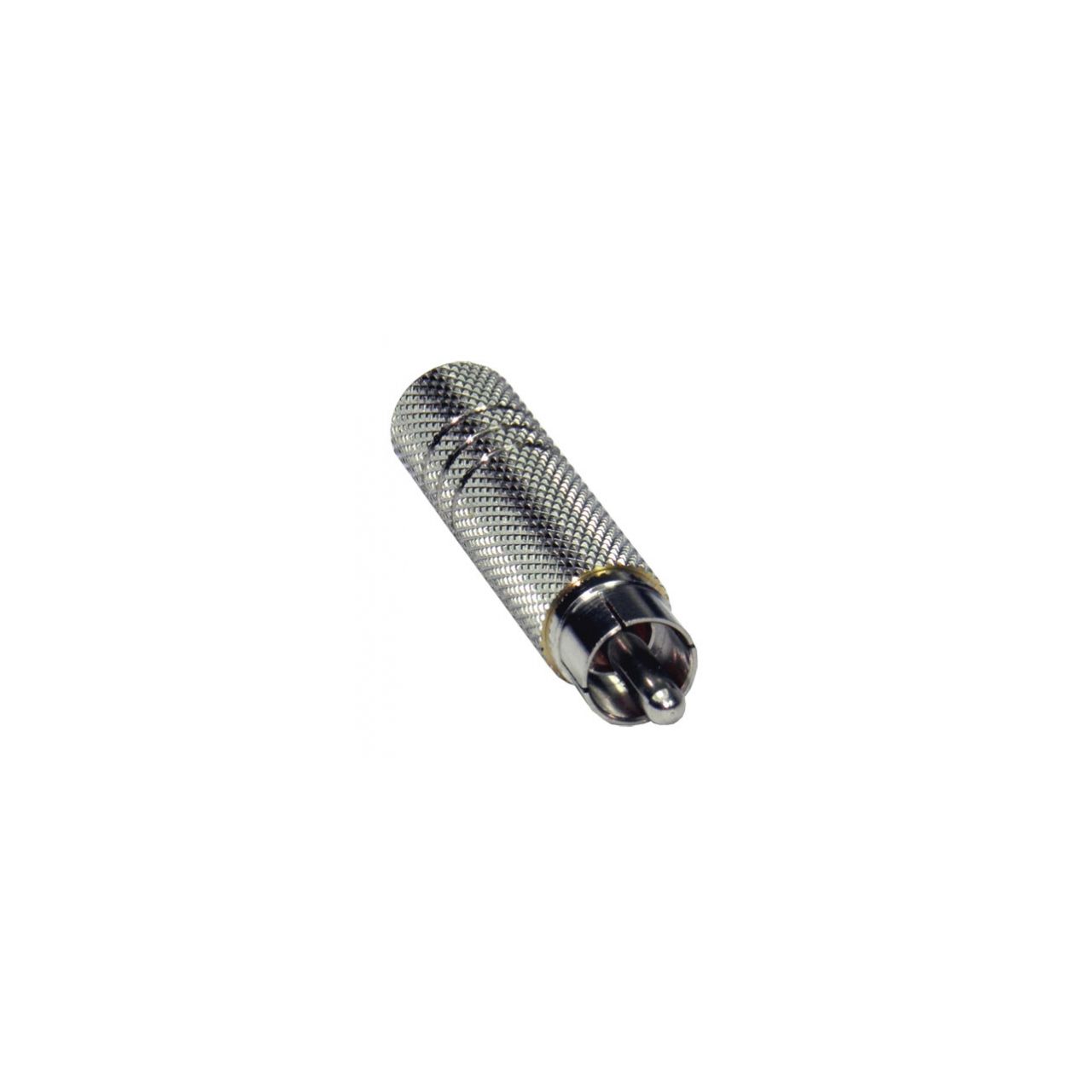 Klinkenbuchse 6,3 mm, mono, an RCA-Stecker, Metall
 