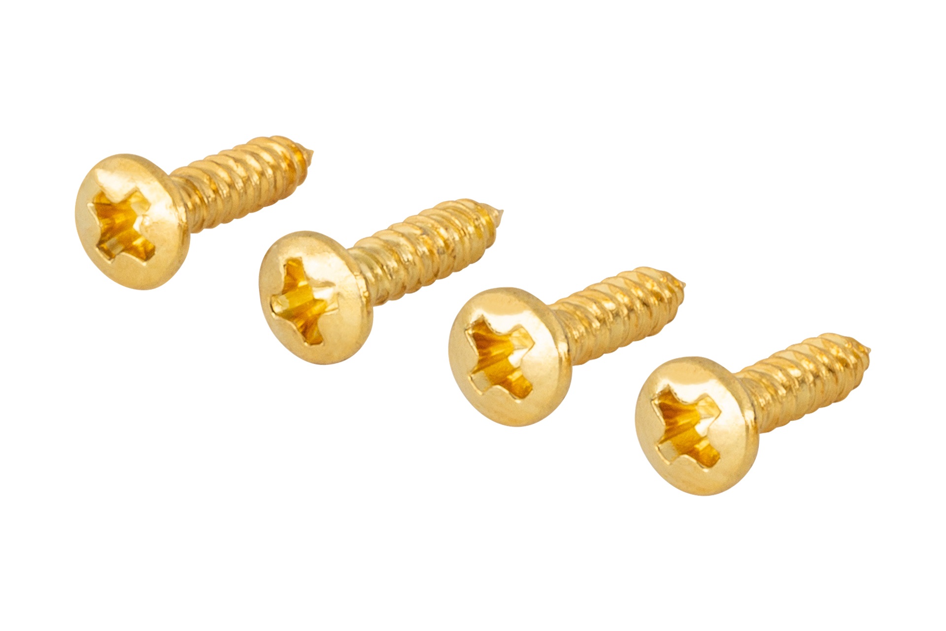 Pickguard Screw, 2,2 mm x 9,5 mm, 4 pcs. - Gold