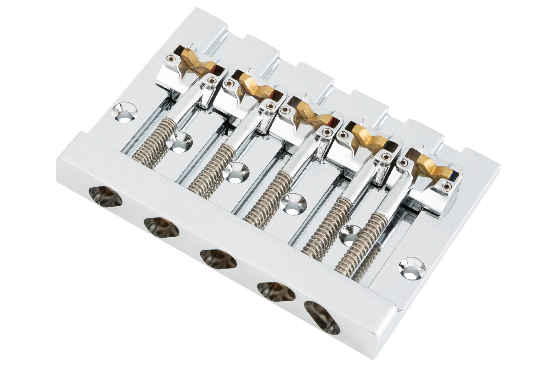 HIPSHOT 5 String KickAss Bass Bridge - Mounting Style I - Chrome