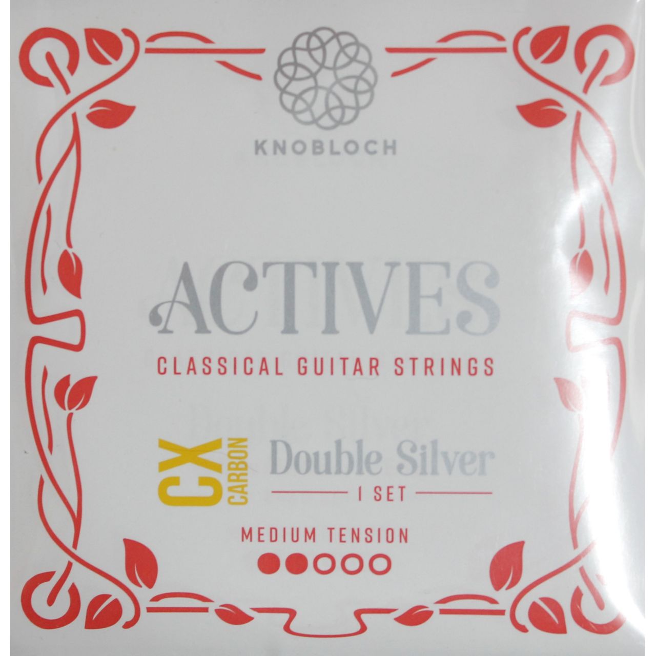 300ADC Actives Double Silver CX Carbon, komplettes Set, Medium Tension