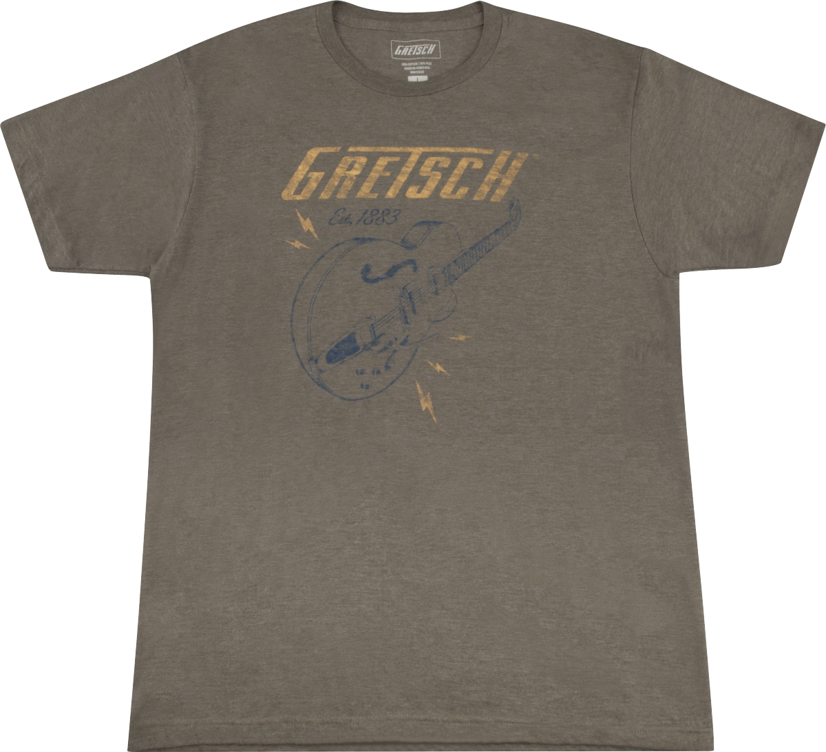 Lightning Bolt T-Shirt, Brown, S