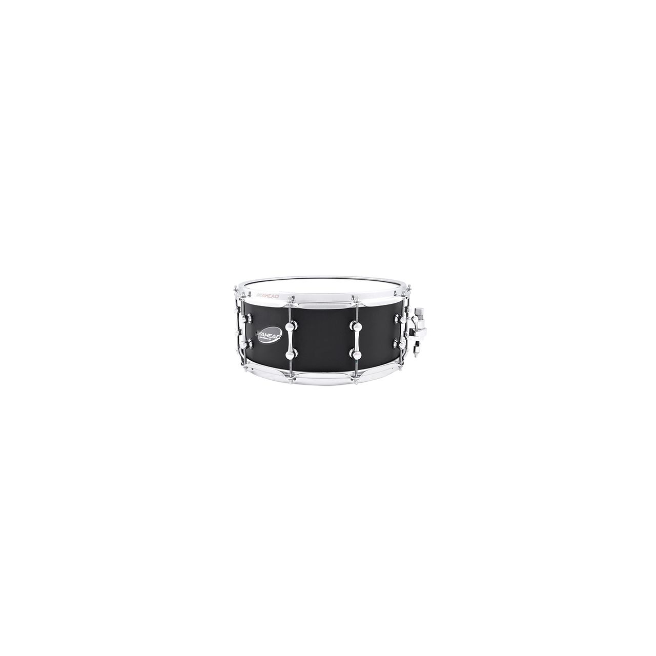 14" x 6" Snare Drum Flat Black Brass Ahead AS614FB