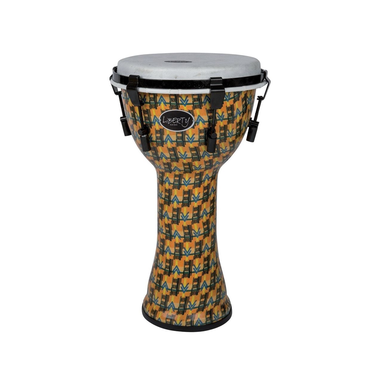 10" Djembe Liberty Serie, mechanisch gestimmt, Abstract Kente 