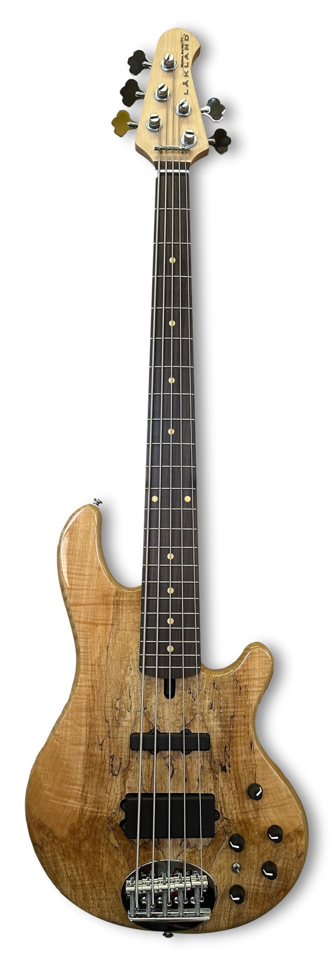 Skyline 55-02 Deluxe Bass, 5-String - Spalted Maple Top, Natural Gloss