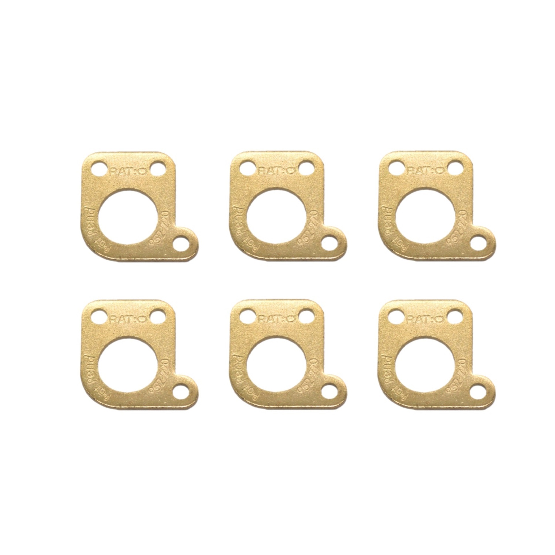 PRT-952-220-G0 Ratio InvisoMatch Mounting Plates, Schaller-Style Offset 90 Degree Screw Hole (6 pcs.