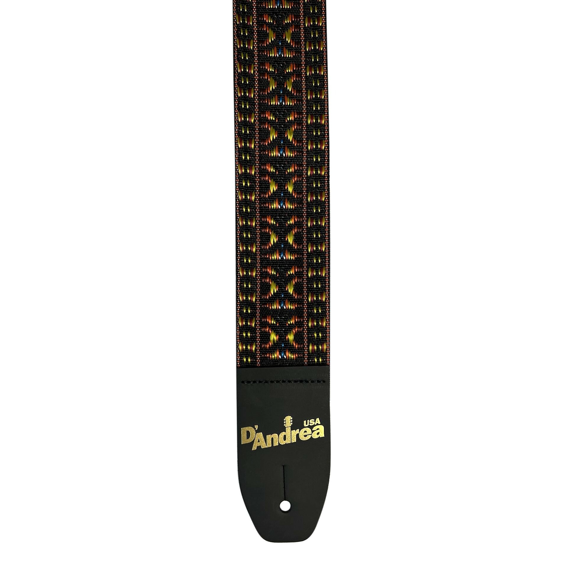 Woven Guitar Strap (1313-2), Orange/Yellow