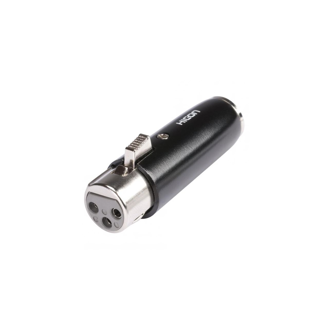 HI-X3MX3-FM - Mini-XLR male 3-pol/XLR 3-pol female gerade, schwarz