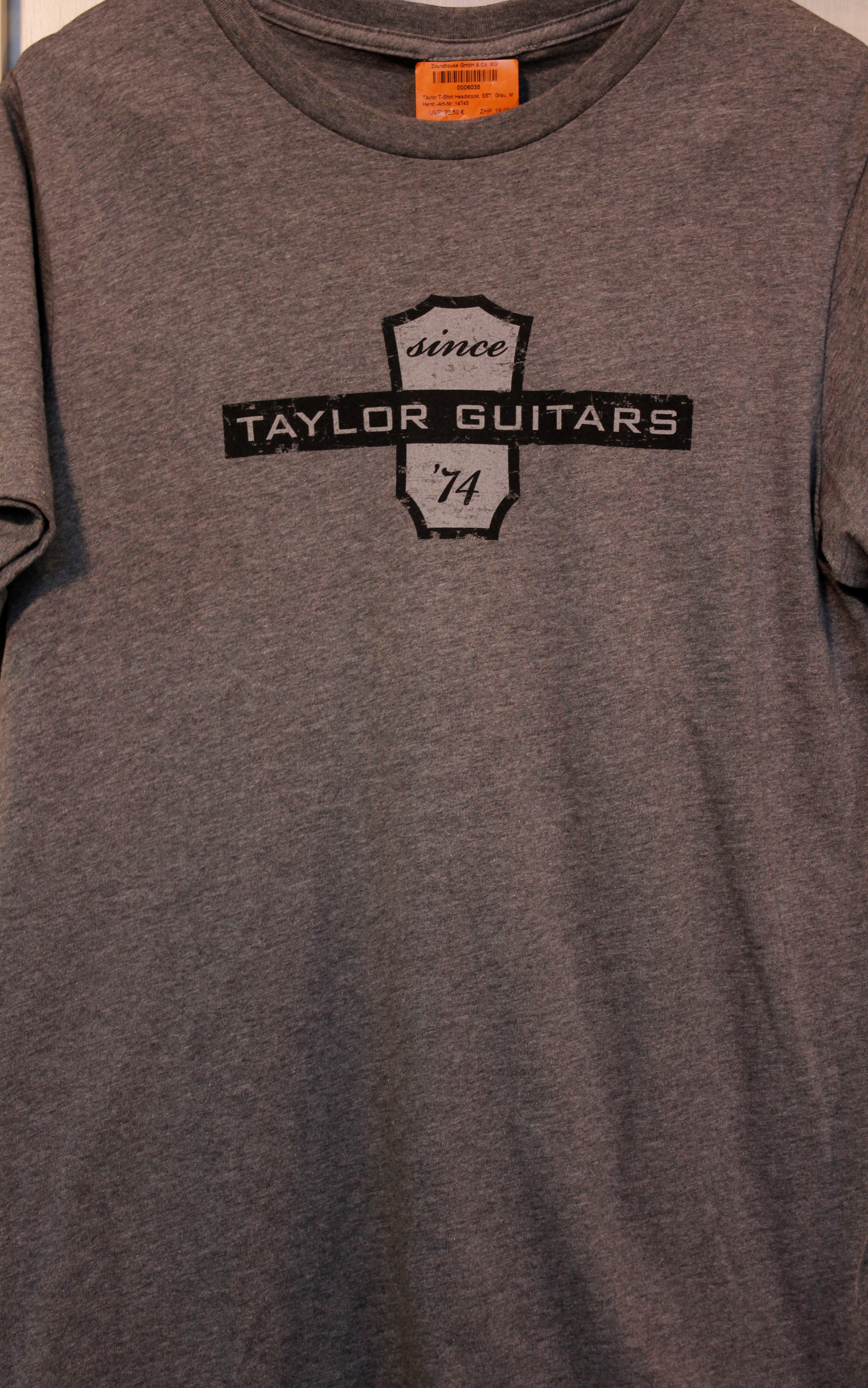 Taylor T-Shirt Headstock, SST, Grau, Medium