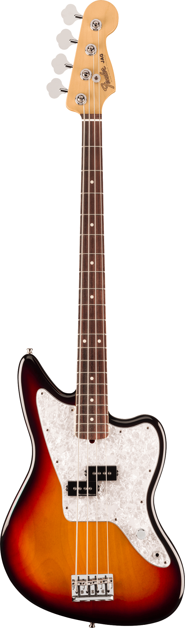 Mark Hoppus Jaguar Bass®, Rosewood Fingerboard, 3-Color Sunburst