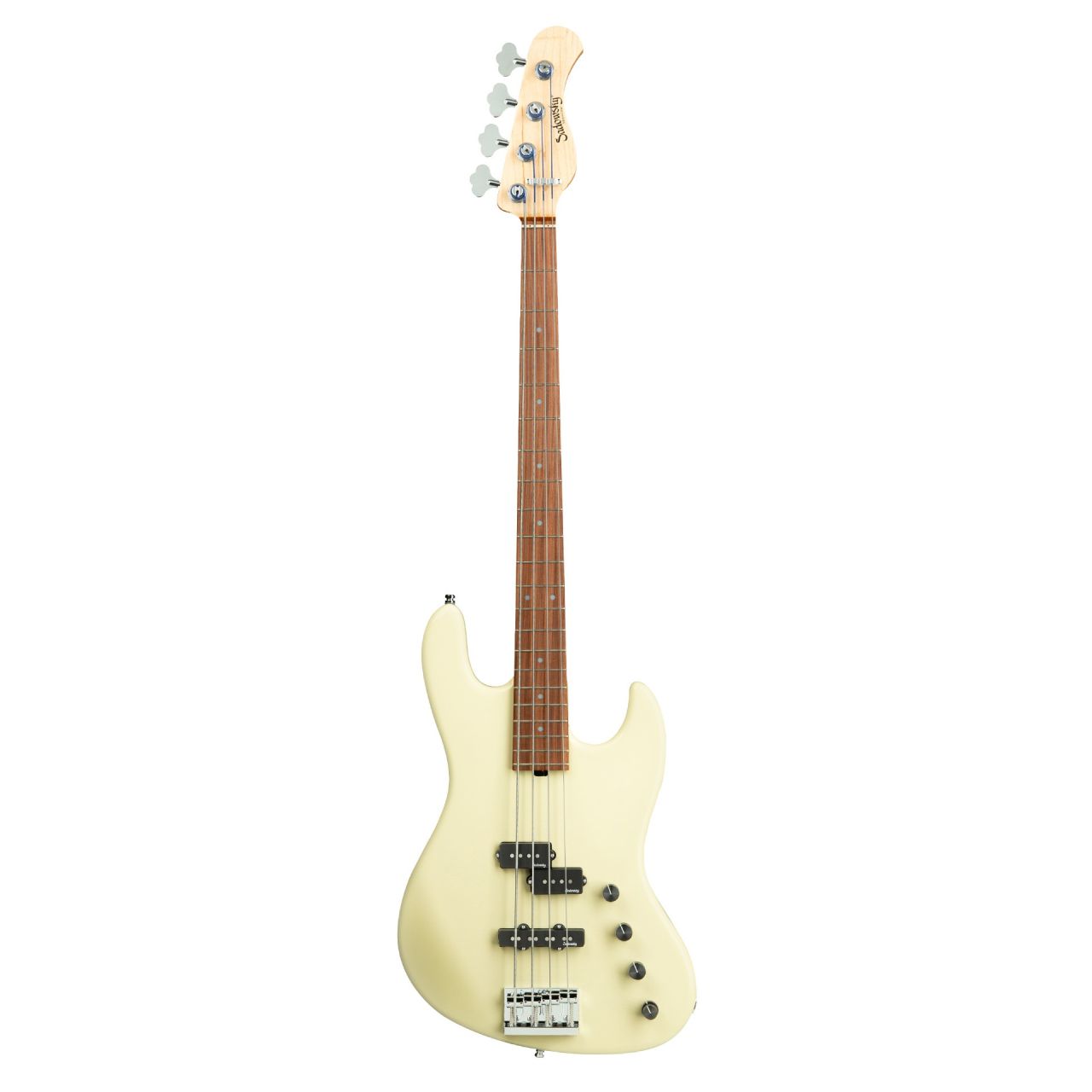 MetroLine 21-Fret Verdine White Artist Line, Red Alder Body, 4-String - Solid Olympic White High Pol