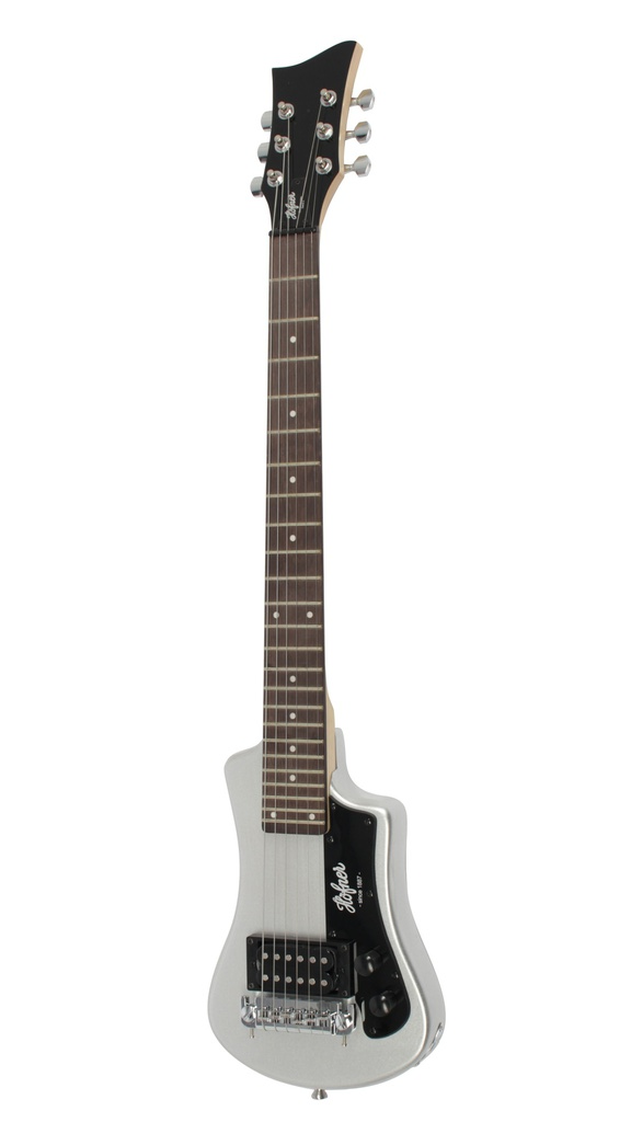 Shorty E-Gitarre, Metallic Silver