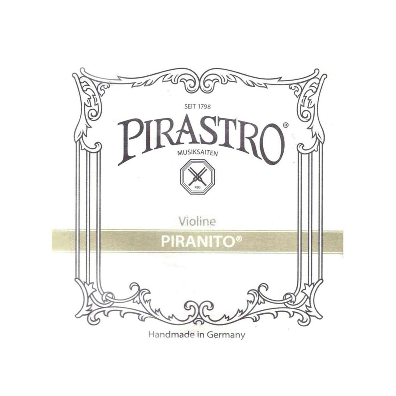 Piranito Violine 3/4, 1/2 D Stahl/Chromstahl Kugel mittel