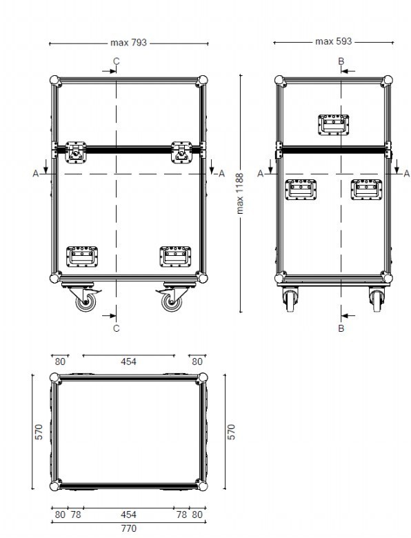 Live Truhencase für Alesis Turbo Mesh Kit