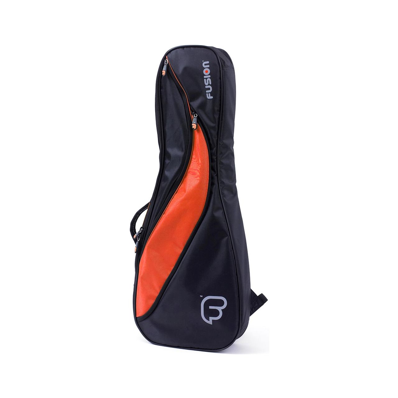 F4 Gigbag für Ukulele Tenor / schwarz-orange