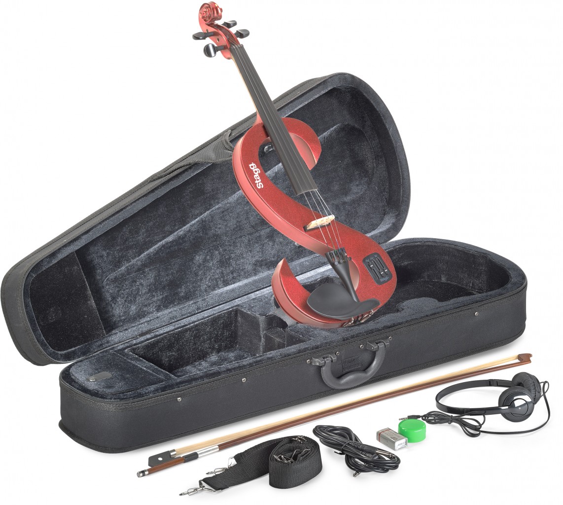 EVN 4/4 E-Violine in Rot Metallic