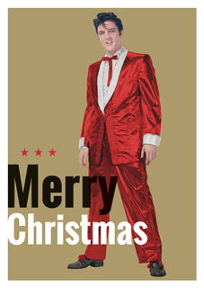 Elvis Presley Merry Christmas - Postkarte