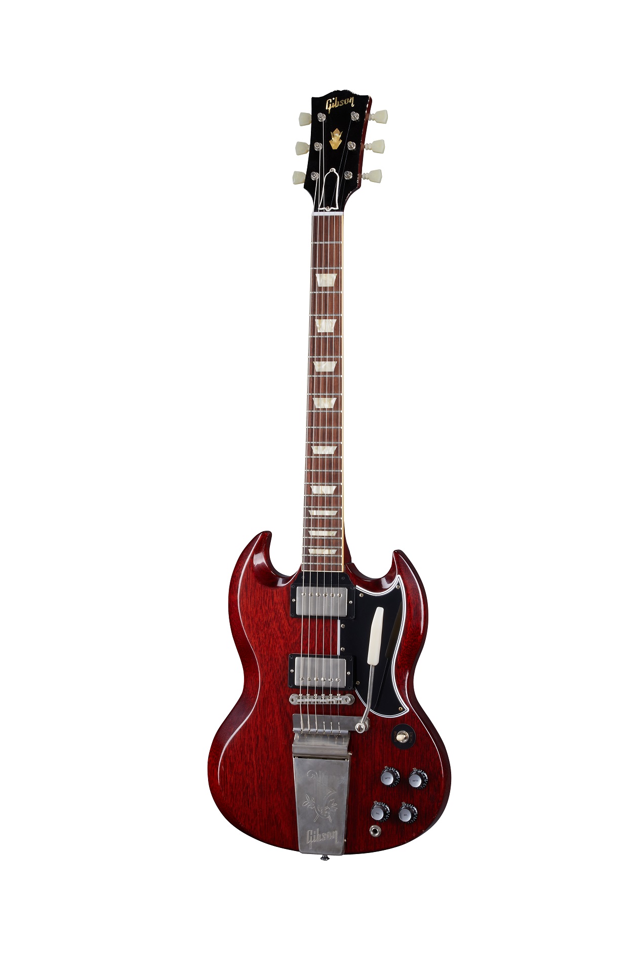 1964 SG Standard With Maestro Vibrola Cherry Red Ultra Light Aged