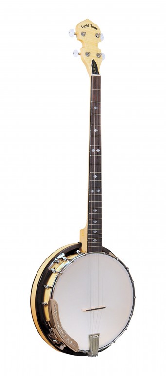 4-Saiter Cripple Creek Plektrum-Banjo mit Resonator