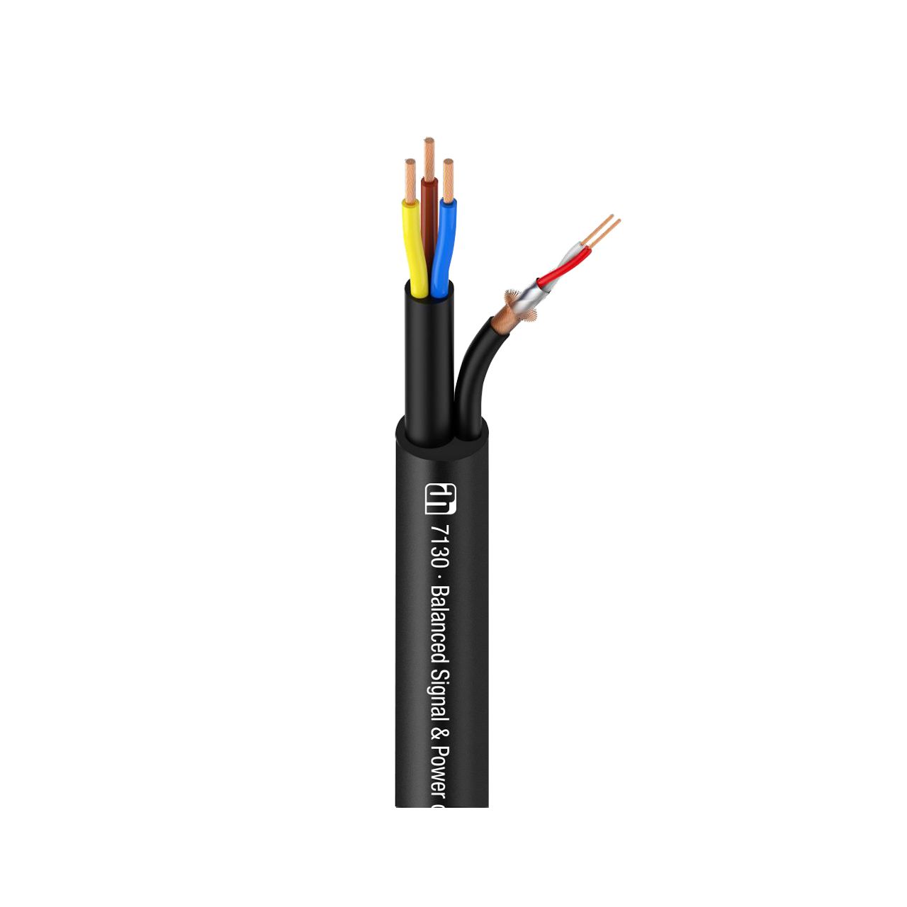 Power- und Signalkabel 2 x 0.22 mm² + 3 x 1,5 mm²